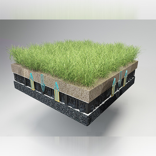 Smart Green Roof System and Innovative Geocellular Storage Tank
